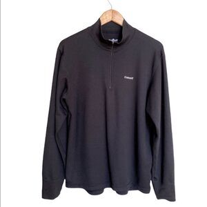 Carhartt 1/2 Zip Up Pull Over Black Size Large